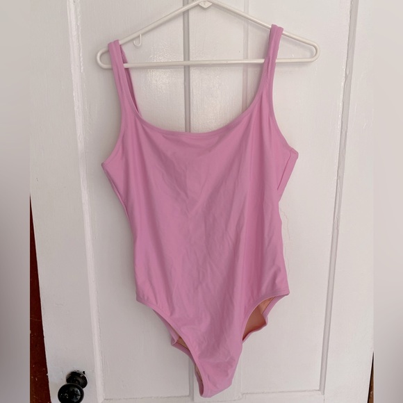 Barbie Pink J Crew 1pc Swimsuit - Picture 1 of 2